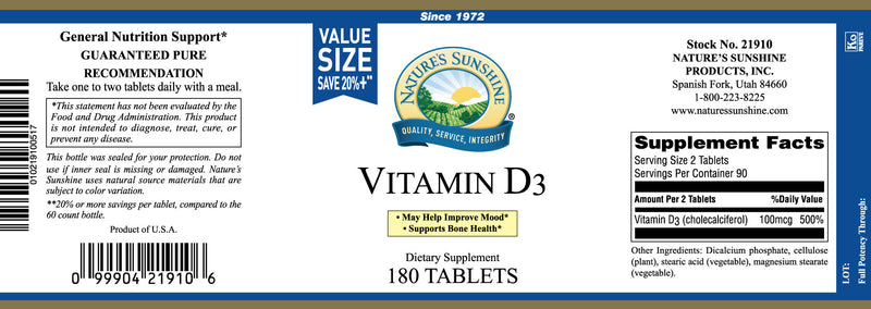 Vitamin D3 (180)
