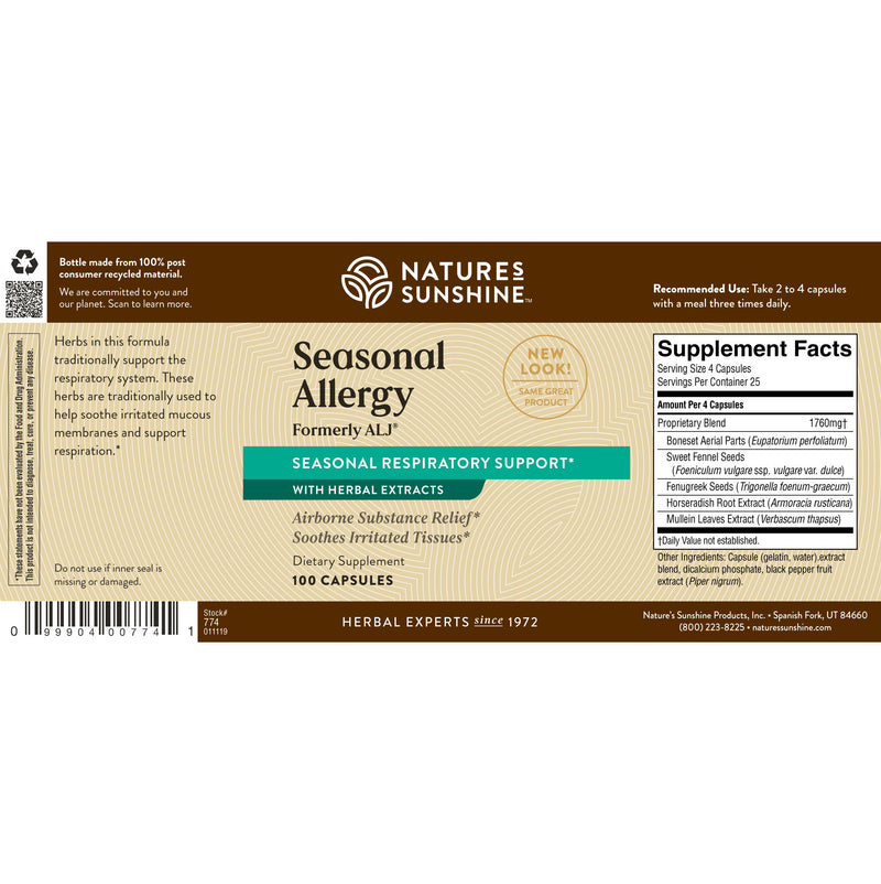 Seasonal Allergy Capsules (formerly ALJ)