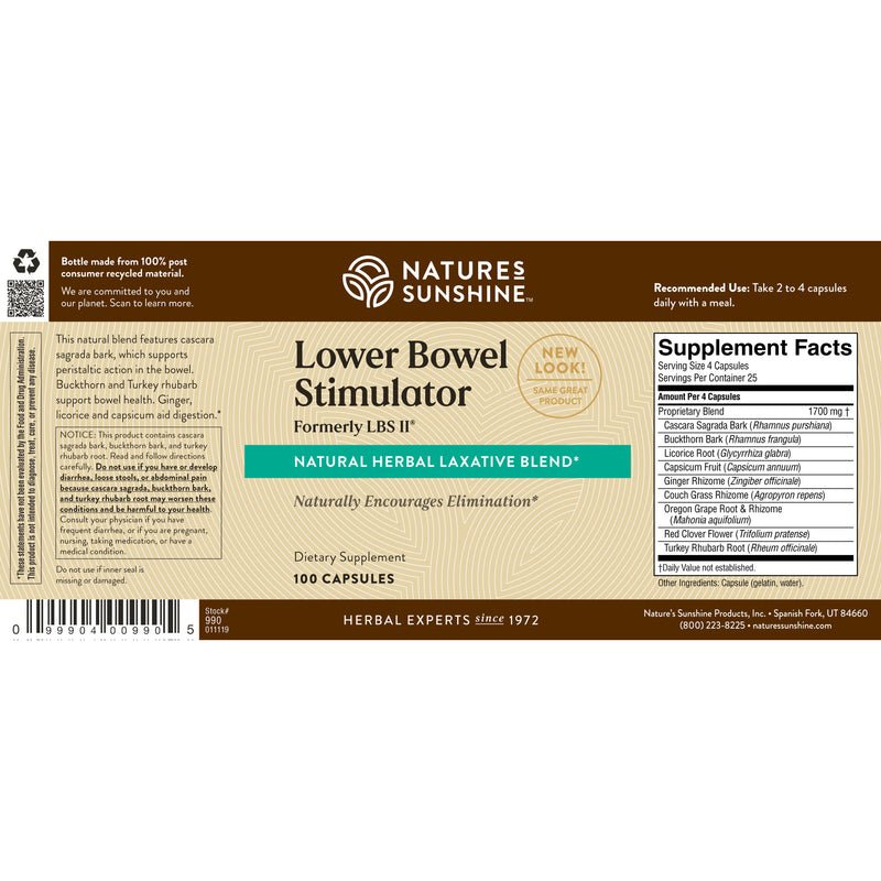 Lower Bowel Stimulator (LBS II) Capsules